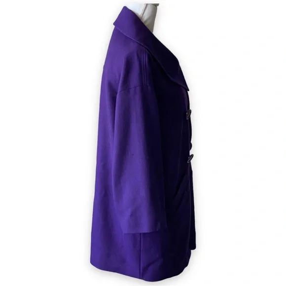 ALICE + OLIVIA Coat Purple - Picture 2 of 8